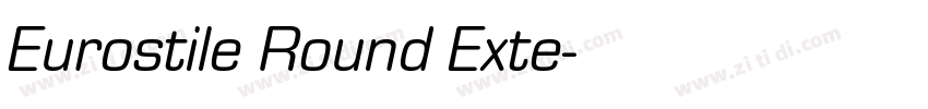 Eurostile Round Exte字体转换